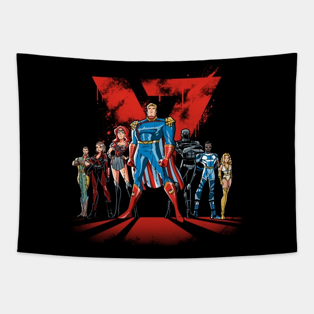 Supes League V2 Tapestry by PrimePremne