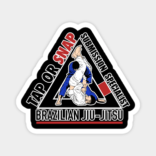 Brazilian Jiu-Jitsu Tap or Snap Design Magnet