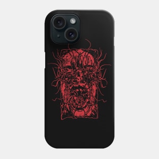 Dark, Dreary, and Deathly #2 (Red) Phone Case