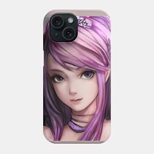 Anime Manga Girl Pink Hair Phone Case