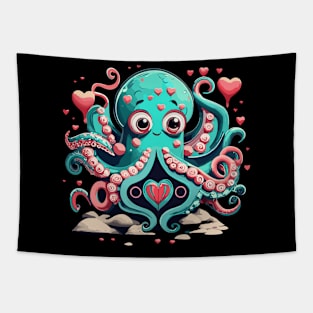 Octopi My Heart Tentacle Collector's Tapestry