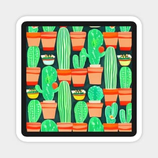 Cacti and Nachos Pattern Magnet