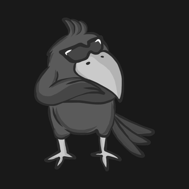 Raven bird crow jackdaw jay hooded crow cute by KK-Royal