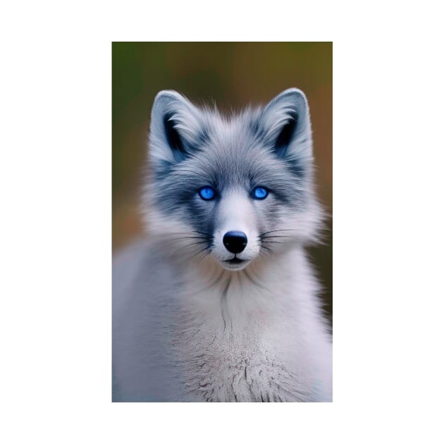 Blue Eyed Baby Fox by ShopSunday