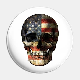 USA Skull Pin