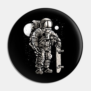 Astronaut Skater Pin