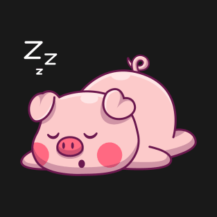 Cute pig sleeping T-Shirt