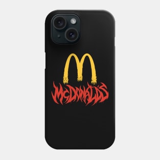 Brutal Burger Death Metal Logo Phone Case