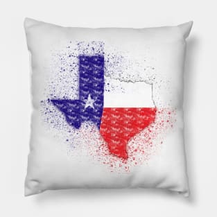 Epic Texas Chalk Dust Splatter Pillow