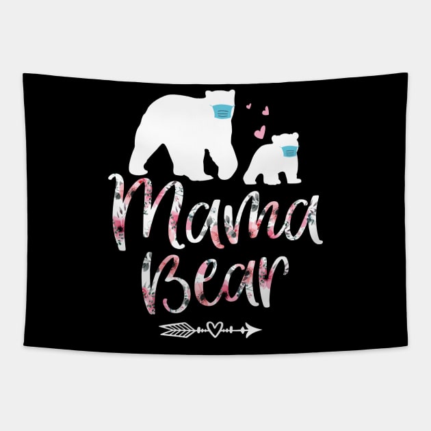 T-shirt for women, MAMA bear shirt, floral mama bear shirt, momma bear shirt, boho mama bear t-shirt, mama bear tee, mothers day Tapestry by Cheryle_brid1122