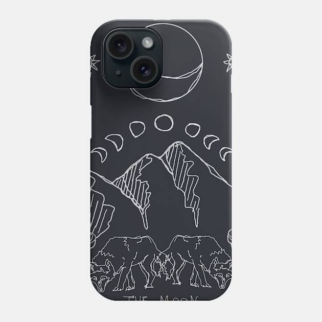 Moon Tarot Design Phone Case by bailezell