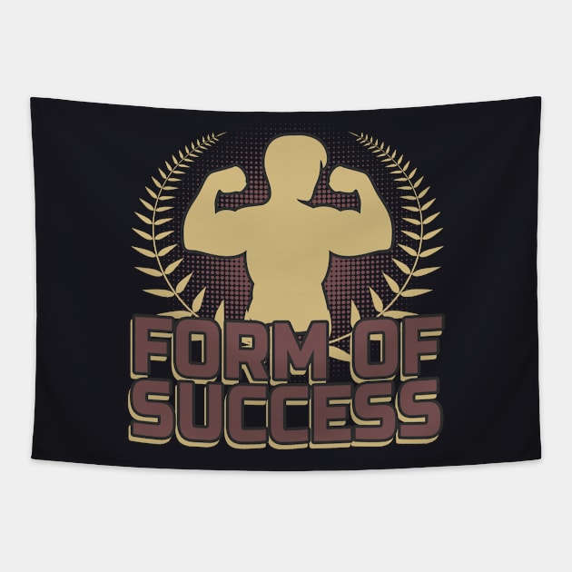 Fitness Motivation Strength Tapestry by Foxxy Merch