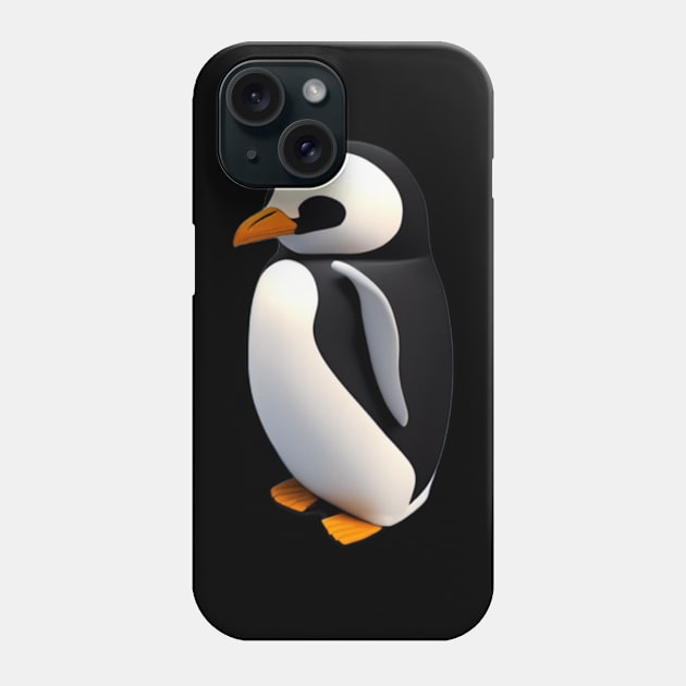 Penguin always freezing Phone Case by D's Tee's