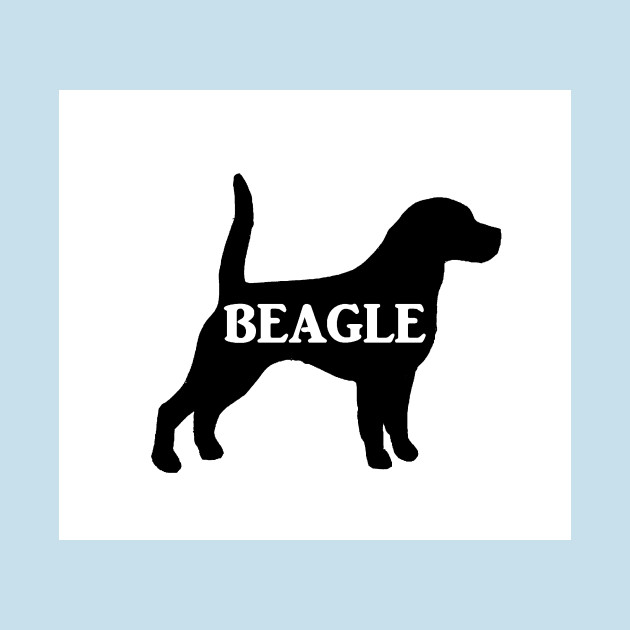 Discover beagle name silhouette - Beagle - T-Shirt