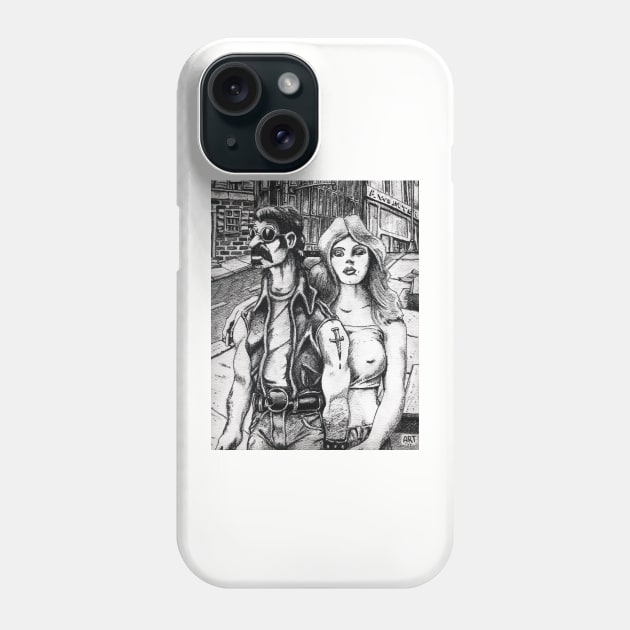 Sucking in the 70s II Phone Case by Art-Man