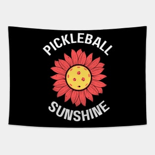 Pickleball sunshine for pickleball woman, pickleball design with sunflower and pickleball Tapestry