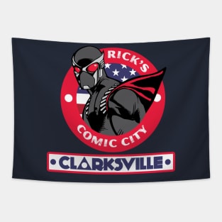 Rick's Comic City logo 5 Tapestry