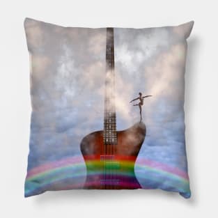 Bass Guitar with Dancer Pillow