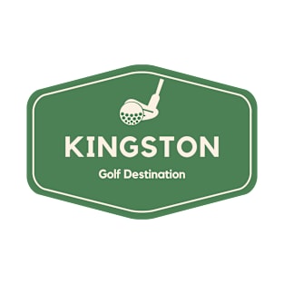 Kingston Australia - Golf Course Travel Destination Logo T-Shirt