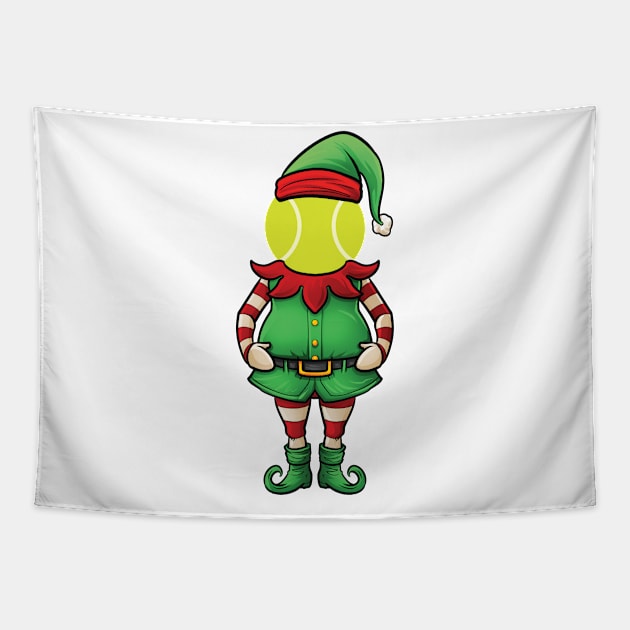 Padel Christmas Elf Tapestry by whyitsme