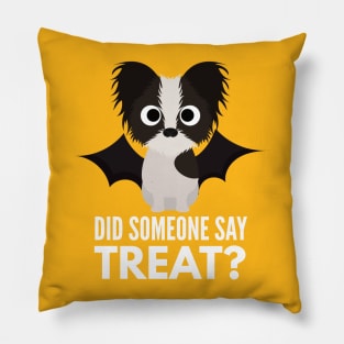 Papillon Halloween Trick or Treat Pillow