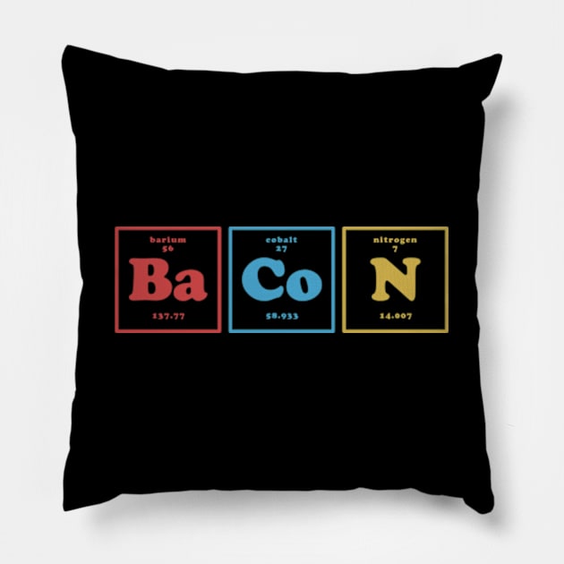 Bacon Chemistry Pillow by deadright