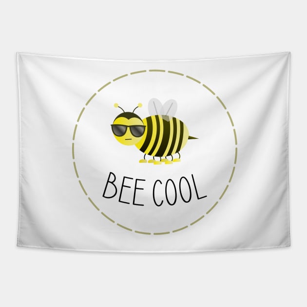 Bee Cool Tapestry by ryanslatergraphics