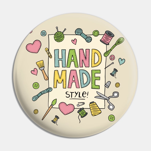 Hand Made Pin by Mako Design 