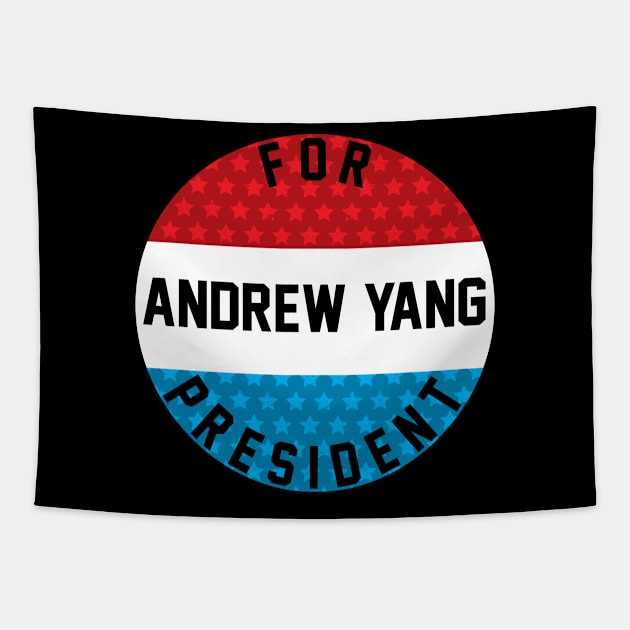 Andrew Yang For President 2020 Tapestry by Bobtees