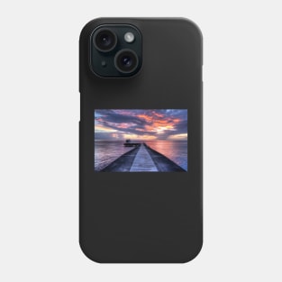 Anse Chastanet Pier at Sunset Saint Lucia Phone Case