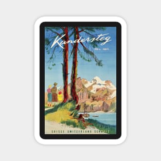 Kandersteg,Switzerland,Ski Poster Magnet