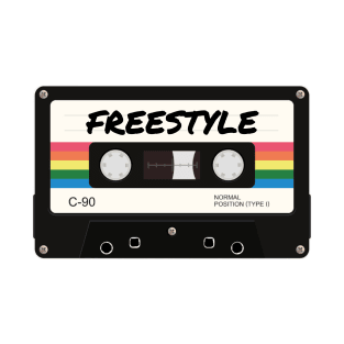 Retro 80s Music Freestyle Mixtape Colored T-Shirt