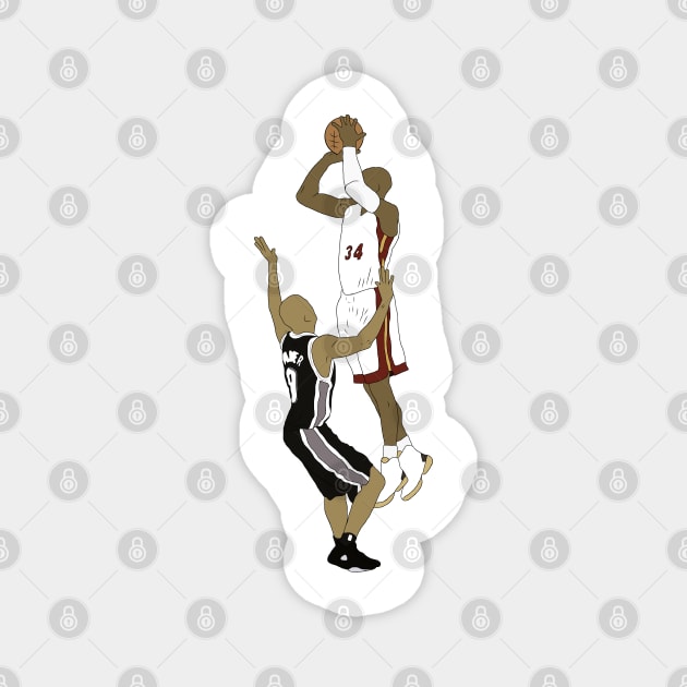 Ray Allen Clutch Three Magnet by rattraptees