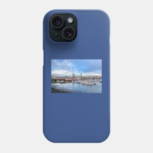 The Marina at South Harbour, Blyth, Northumberland Phone Case