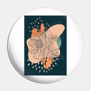 Abstract Floral Pin