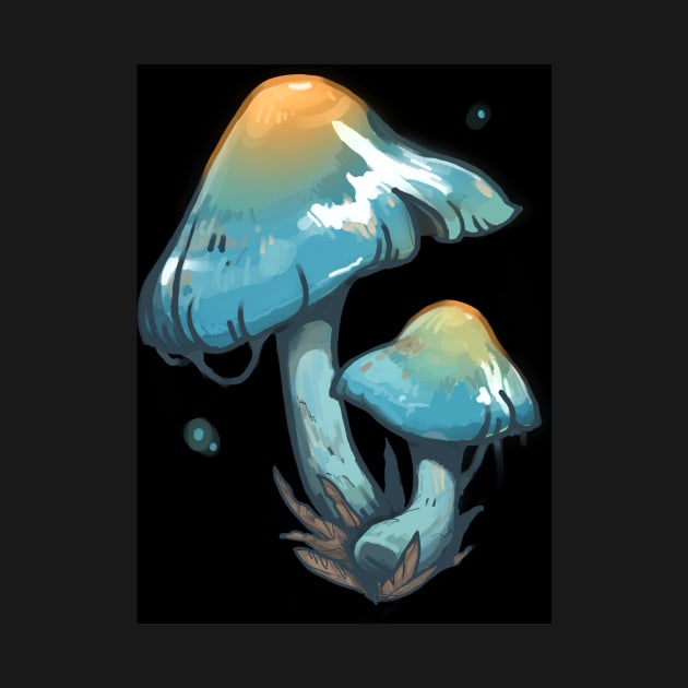 Elegant Blue Webcap mushroom by toothy.crow