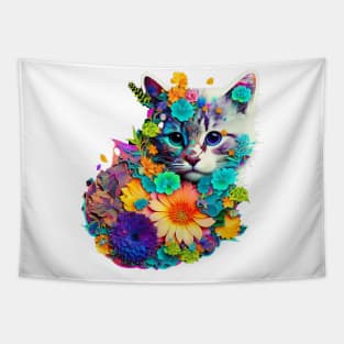 Use KITTEN FROM FLOWERS To Make Someone Fall In Love With You Tapestry