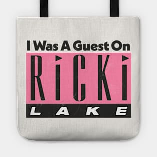 I Was A Guest On Ricki Lake / Vintage Look 90s Style Design Tote