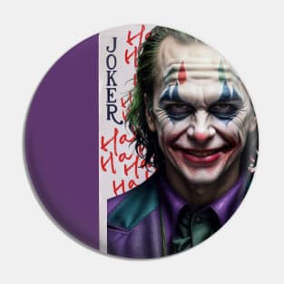 Joker Graffiti Card Pin