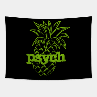 Psych Pineapple Sherpa Tapestry