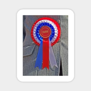 Champion Rosette Magnet