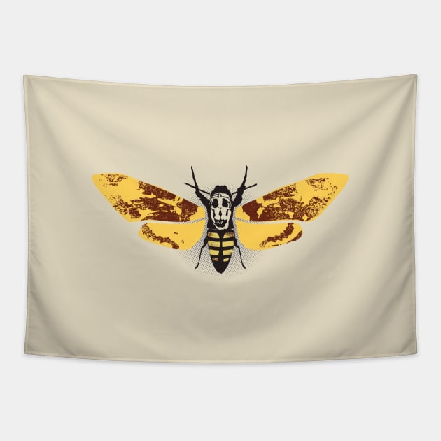 Dali Moth T-Shirt and Facemask Tapestry by waveformUSA