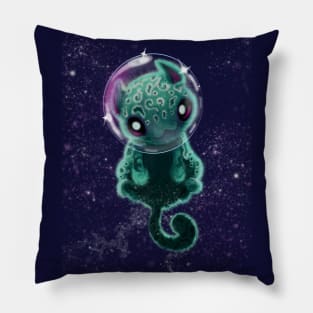 Spotted Space Kitten Pillow