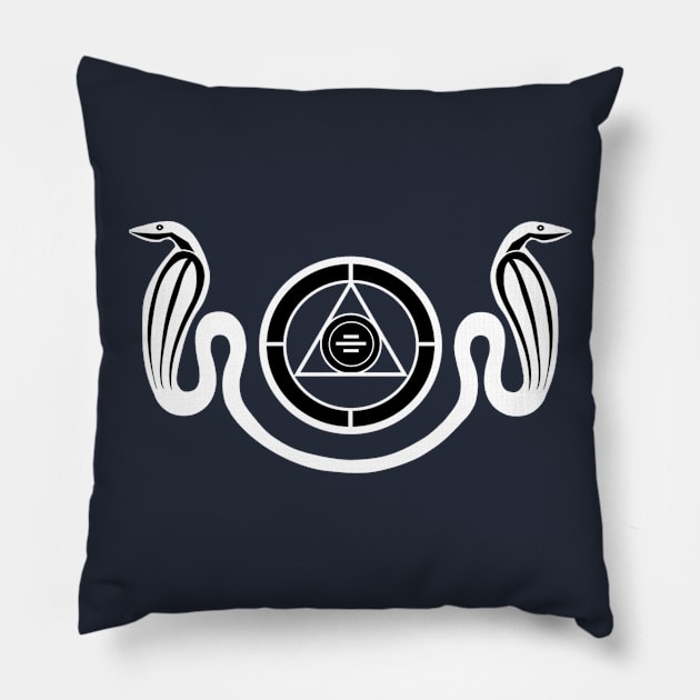 snake couple Pillow by leader