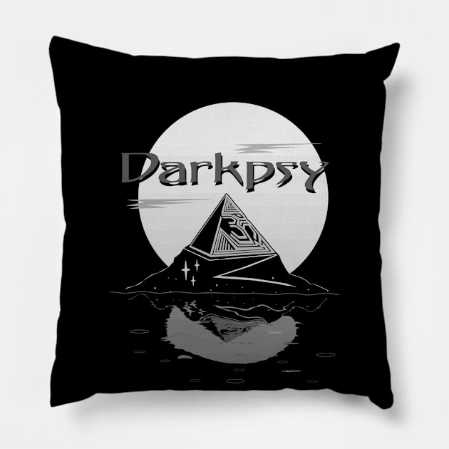 Darkpsy Forest Full-On Psy Psytrance Rave Festival Pillow by amarth-drawing