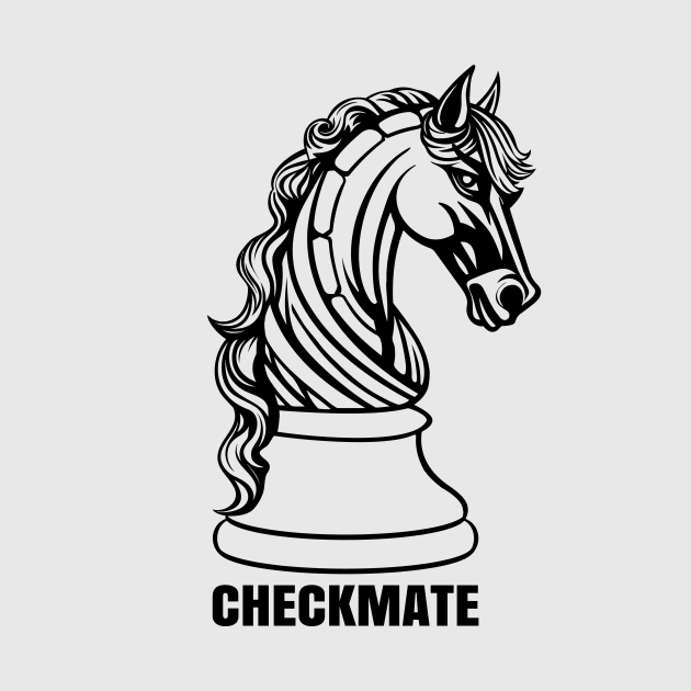 Checkmate - Horse Chess Piece by ronr3d