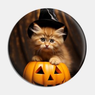 All Hallows' Purr Pin