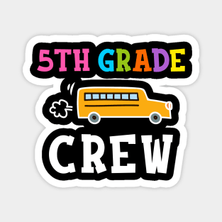 Fifth Grade Crew T-shirt Back to School Teacher Gifts Magnet