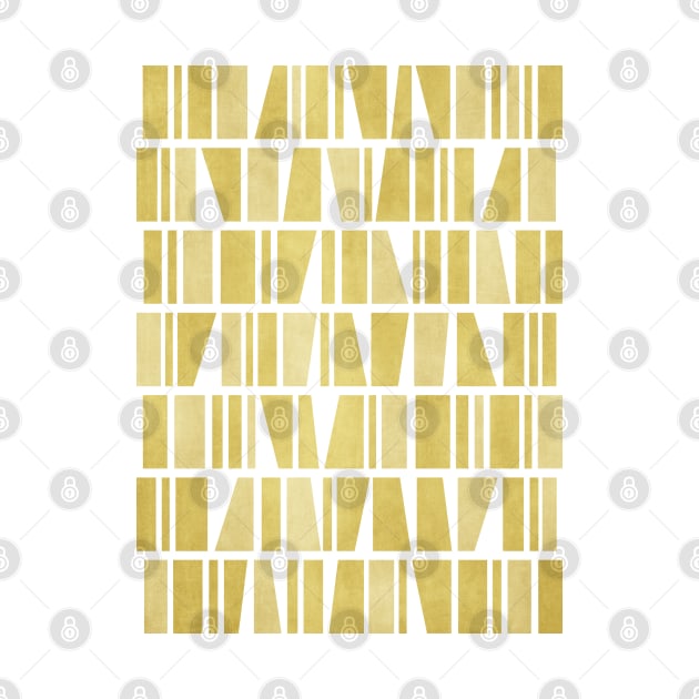 Monochromatic Mosaic in Old Gold Yellow by FAROSSTUDIO