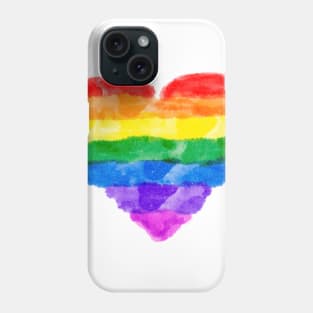 Watercolor heart Phone Case